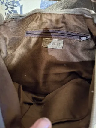 Borsa vera pelle martellata