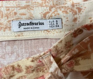 Falda pantalón Stradivarius floral