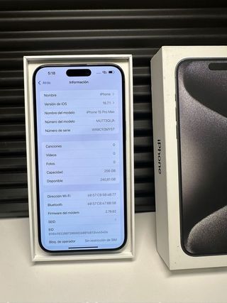 iPhone 15 Pro Max 256GB Space Gray