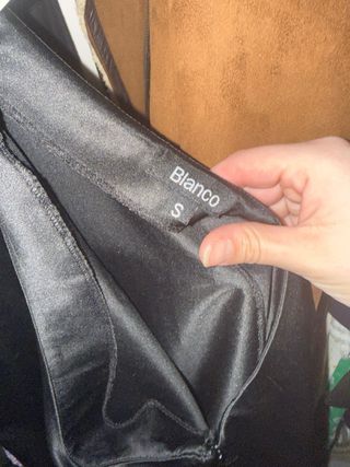 Mono negro raso Blanco