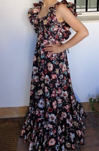 Traje de flamenca estampado floral