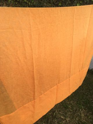 Cortinas de tela naranja