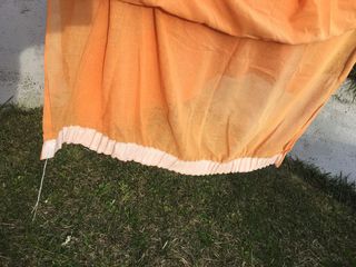 Cortinas de tela naranja