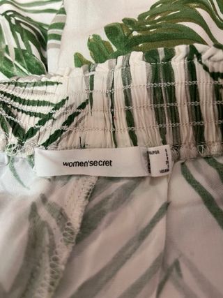 Pantalón Woman Secret estampado hojas