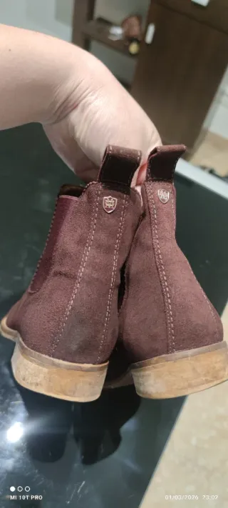 Botín Massimo Dutti Marrón Ante