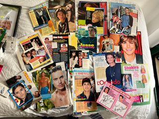 Lotto riviste e poster: attori, cantanti
