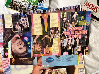 Lotto riviste e poster: attori, cantanti