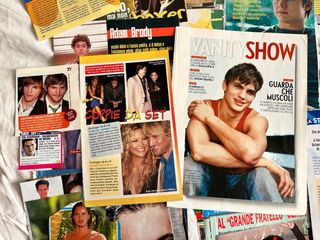 Lotto riviste e poster: attori, cantanti