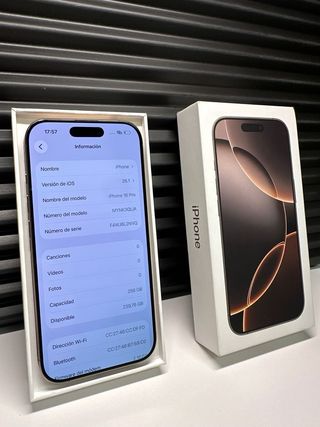 iPhone 16 Pro 256GB Dorado 98% bateria