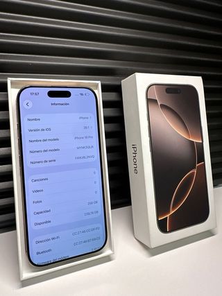 iPhone 16 Pro 256GB Dorado 98% bateria