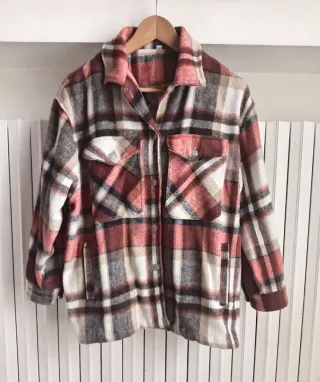 Sopracamicia a quadro Shein taglia M