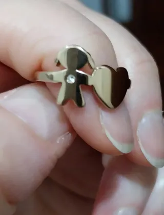 Anello Stroili bambina con cuore