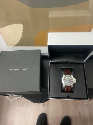 Reloj Hamilton Khaki 6309 Quartz Acero Marrón