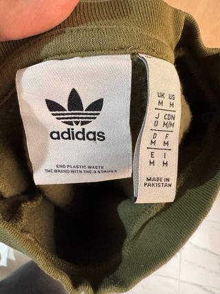 Sudadera Adidas Verde Talla M