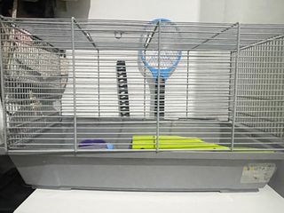 Transportín y jaula hámster + accesorios