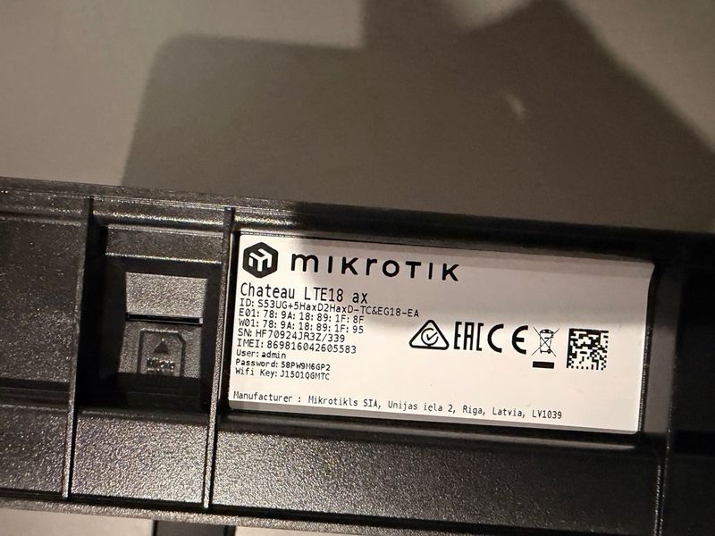 Router Mikrotik Chateau LTE18 AX afbeelding 3