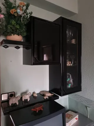 Mueble de salón negro