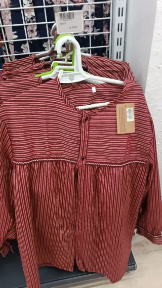 Blusón fallero rayas rojas diferentes tallas