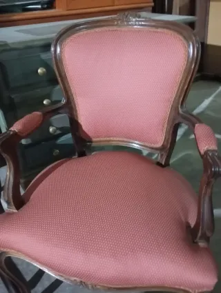 Pareja de sillones tapizados