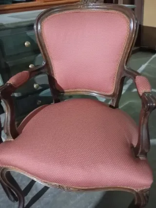 Pareja de sillones tapizados