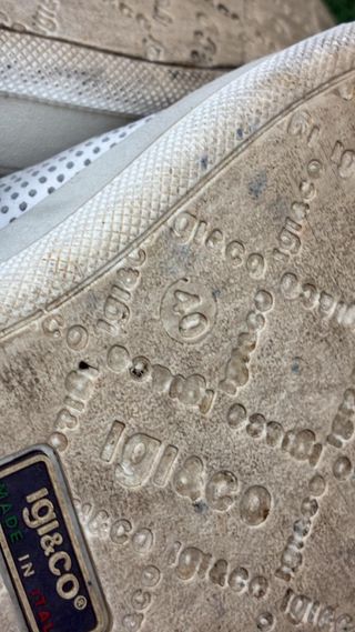 Scarpe uomo 10&CO bianche e oro