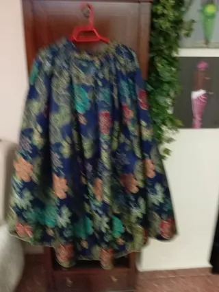 Traje de Fallera Rojo Multicolor