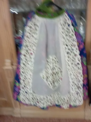 Traje de Fallera Rojo Multicolor