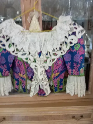 Traje de Fallera Rojo Multicolor