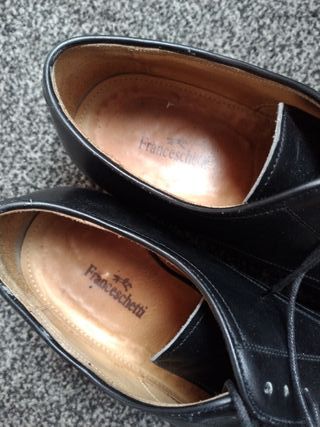 Franceschetti Scarpe Francesina Pelle Nere 43