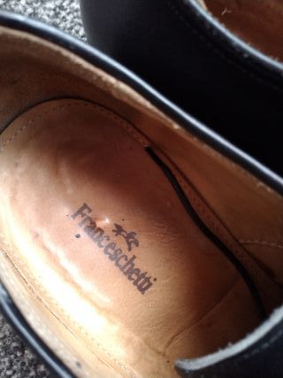 Franceschetti Scarpe Francesina Pelle Nere 43