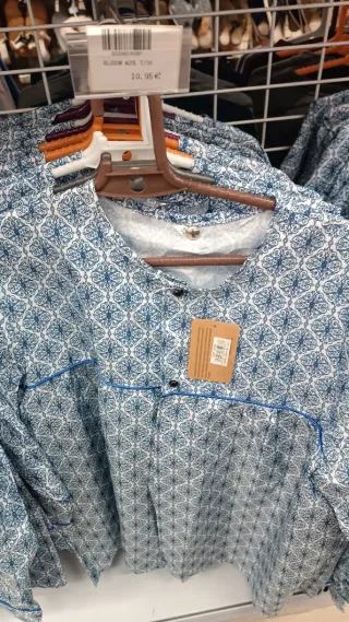 Blusón fallera azul diferentes tallas 34 hasta 48