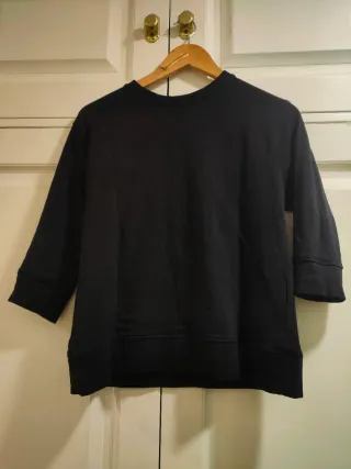 ZARA - Sudadera Negra 100% algodón