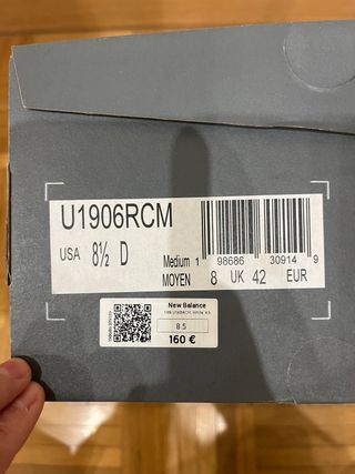 New Balance 1906 Plata/Blanco