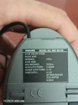 Pareja Altavoces Philips Gris