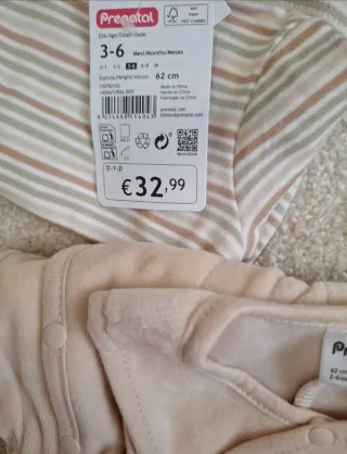 Completino Prénatal 3/6 mesi nuovo con cartellino