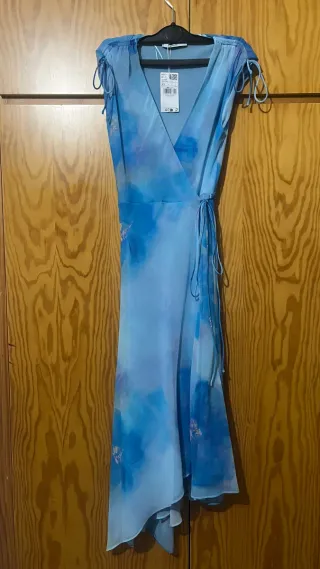 Vestido Mango Azul Talla XS Nuevo