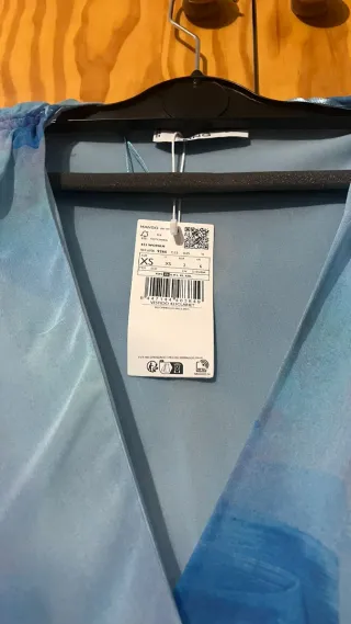 Vestido Mango Azul Talla XS Nuevo