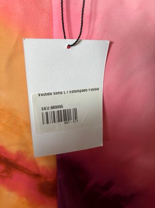 Vestido midi estampado espalda al aire