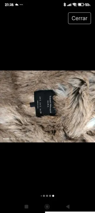 Abrigo Zara Camuflaje con Capucha