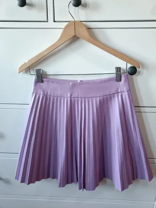 Saia plissada lilás Zara
