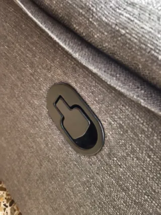 Sofá orejero reclinable manual gris