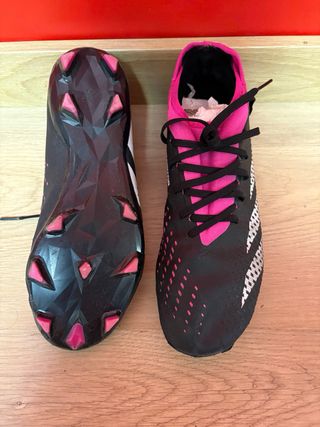 Zapatos Fútbol Adidas Talla 42 Negro/Rosa