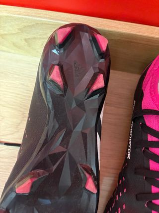 Zapatos Fútbol Adidas Talla 42 Negro/Rosa