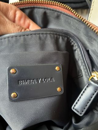 Bolso Bimba y Lola Gris/Azul Oscuro