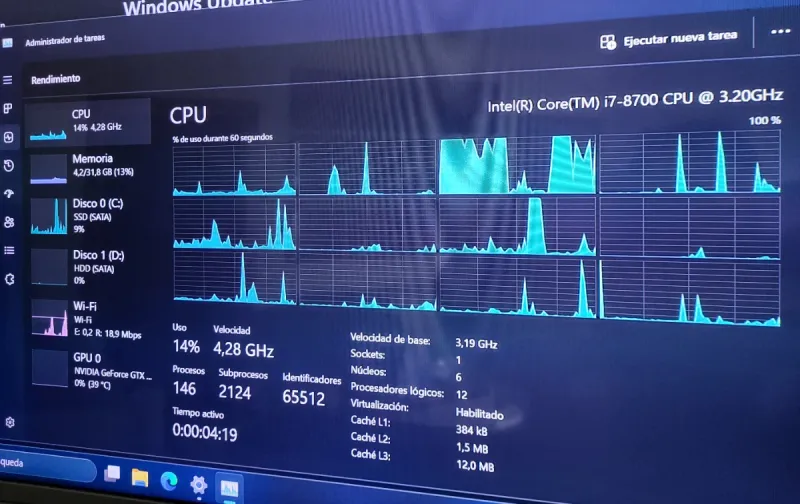 HP  i7-8700 32GB RAM GTX 1050 prodesk 600 G4 mt afbeelding 3