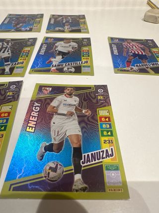 Lote 11 cartas fútbol Energy 22-23