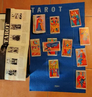 Caja completa lujo vintage Tarot Marsella Fournier