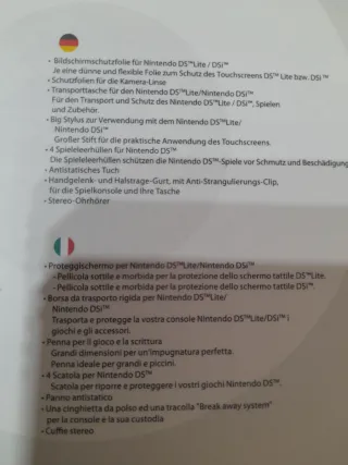 Oferta.NUEVO.Funda DSi,DS Lite+accesorios