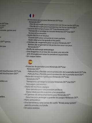 Oferta.NUEVO.Funda DSi,DS Lite+accesorios