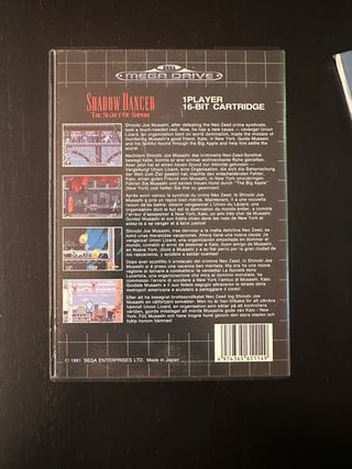 Shadow Dancer - Mega Drive - Completo